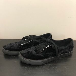 Mossimo Black Crushed Velvet Sneakers